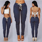Women's Multi-Pocket Drawstring Casual Pants