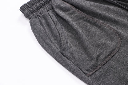 Drawstring casual pencil pants