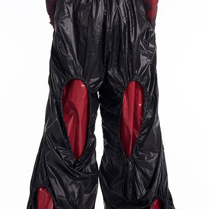 Original Niche Pleated Hollow Drawstring Casual Pants